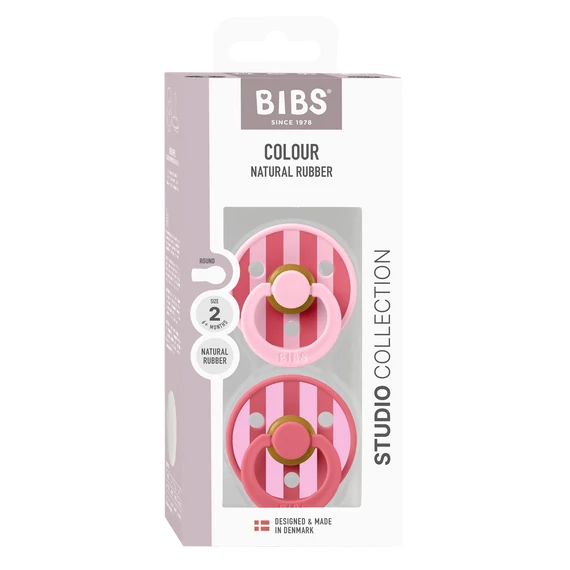 BIBS Studio Block Colour Baby Pink Mix, 6-18 months