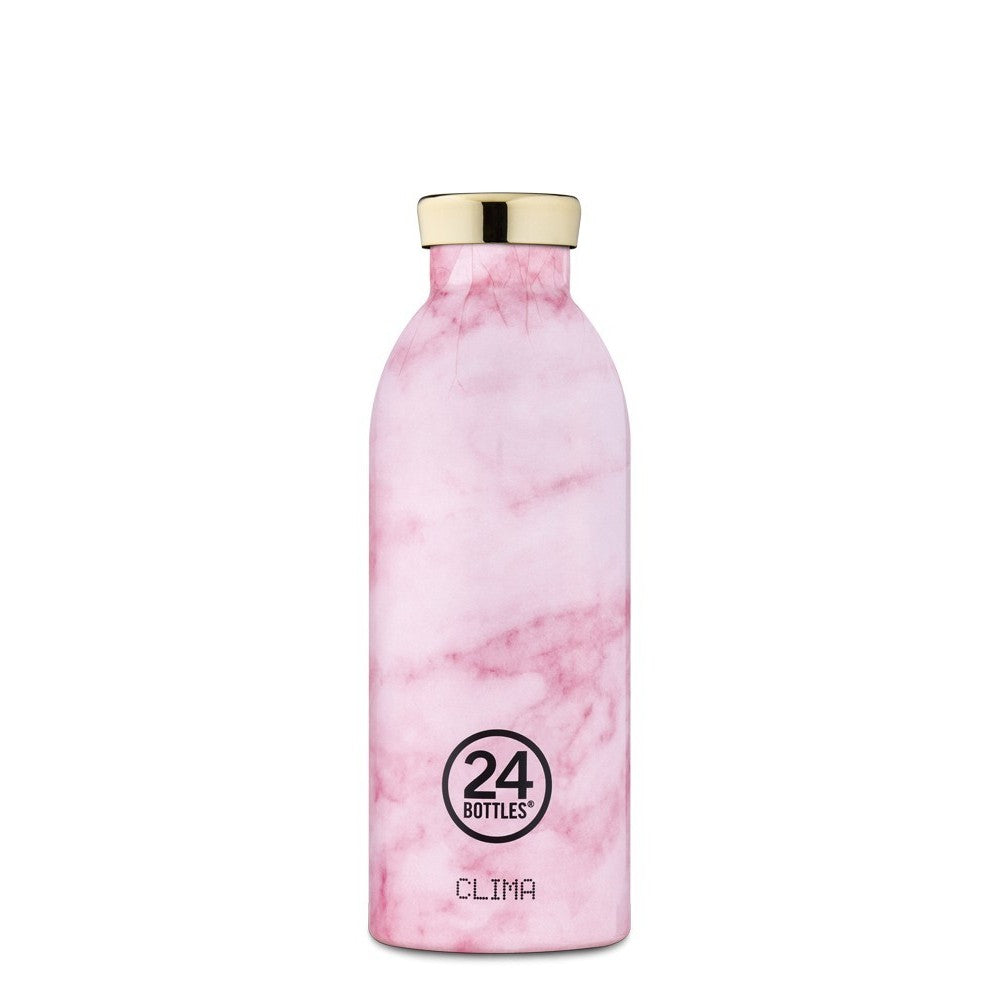 24BOTTLES Clima 500ml stainless steel thermos, MARBLE PINK