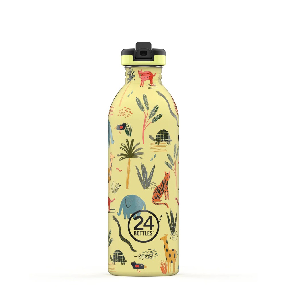 24BOTTLES Kids Urban 500ml rozsdamentes acél kulacs, Jungle Friends