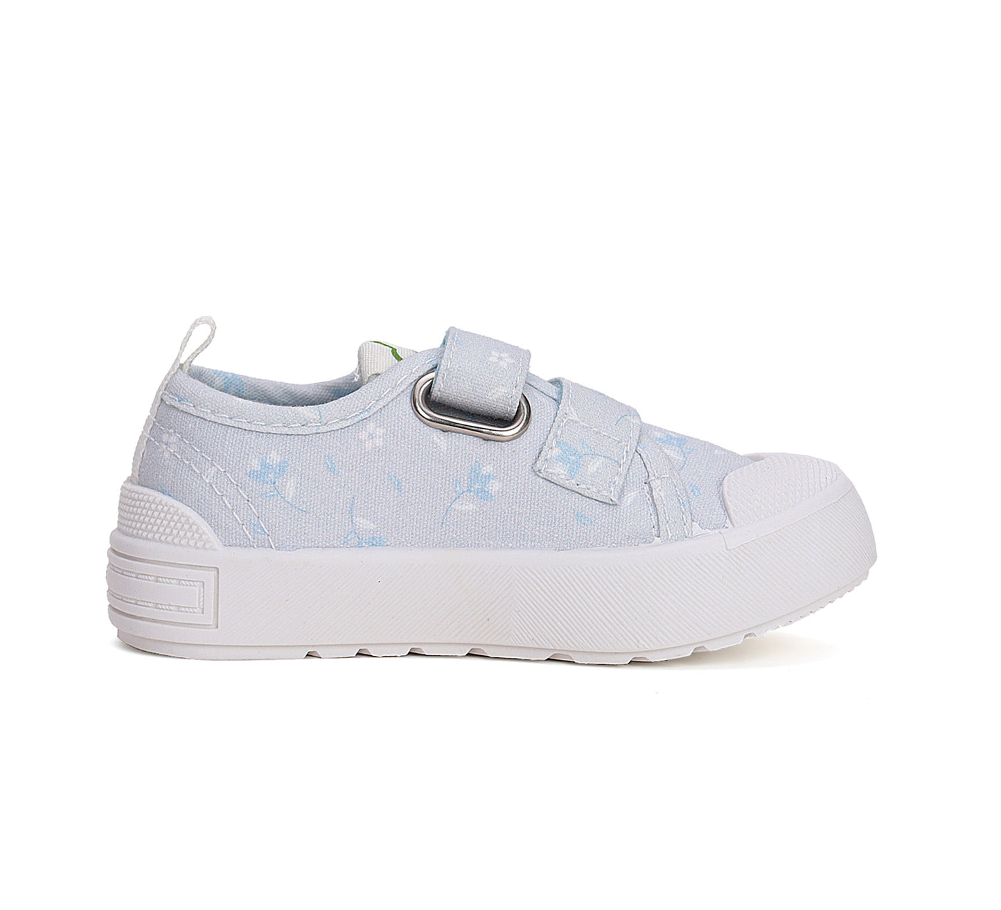 DDStep Little Girl Canvas Shoes Blue Floral (C096-51514A)