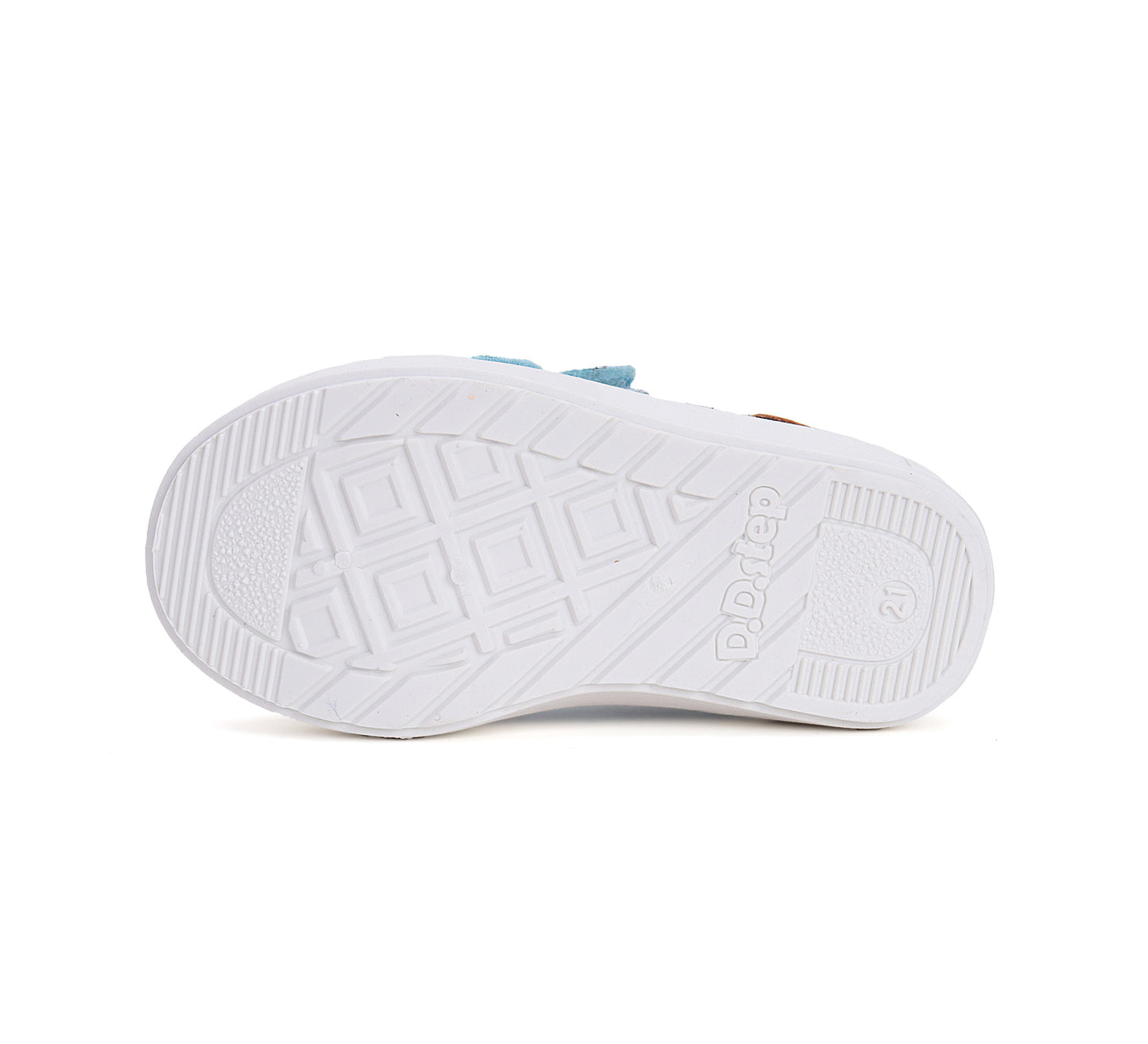DDStep Little Girl Canvas Shoes Blue Floral (C096-51514A)