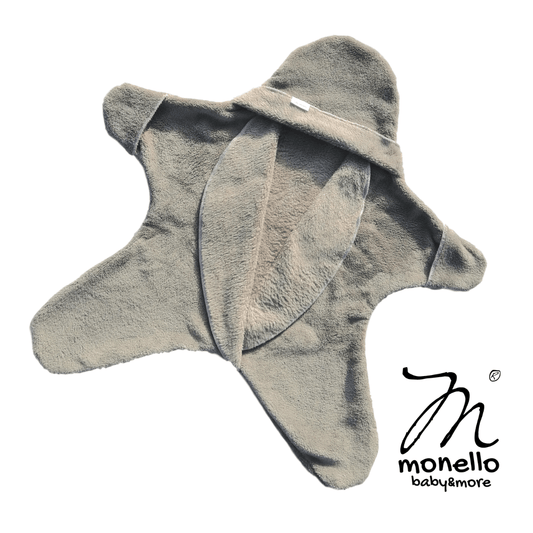 Monello-Cápaszürke Klasszikus Babamelegítő Kiscsillag