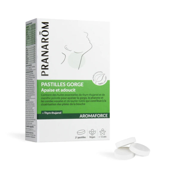 PRANAROM - AROMAFORCE TABLETTA - TOROK IRRITÁCIÓRA - 12 ÉVES KORTÓL