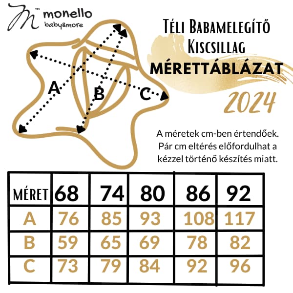 Monello Superwarm Dupla Mogyoró Winter Edition – Téli Babamelegítő Kiscsillag