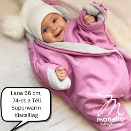 Monello-Superwarm Rose – Cápa Winter Edition – Téli Babamelegítő Kiscsillag