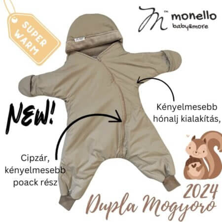 Monello Superwarm Dupla Mogyoró Winter Edition – Téli Babamelegítő Kiscsillag