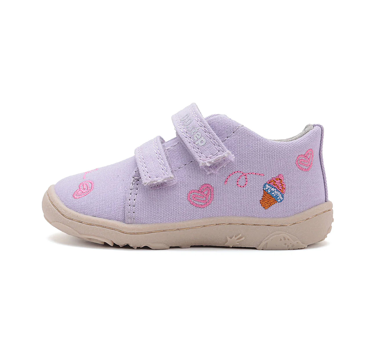 DDStep Little Girl Barefoot Canvas Shoes Ice Cream (C077-51663B)