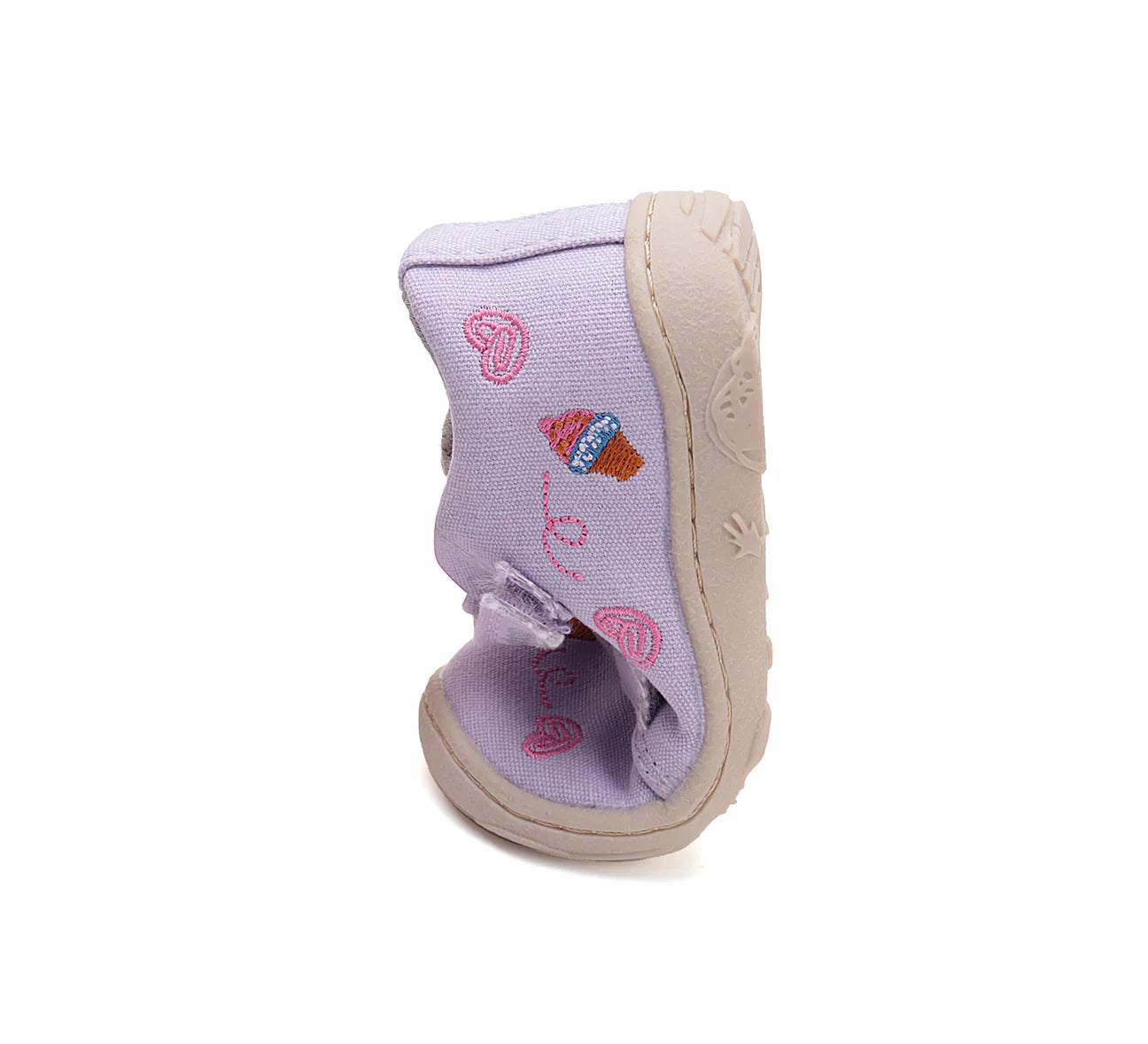 DDStep Little Girl Barefoot Canvas Shoes Ice Cream (C077-51663B)