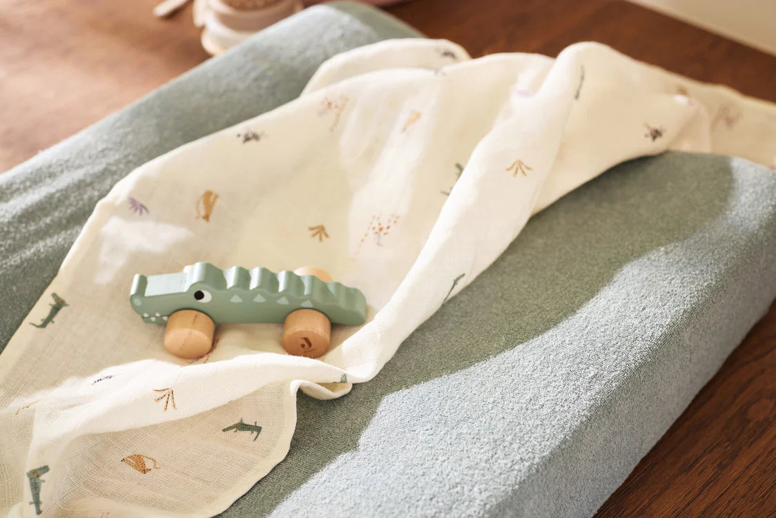 Jollein rolling wooden toy - Crocodile