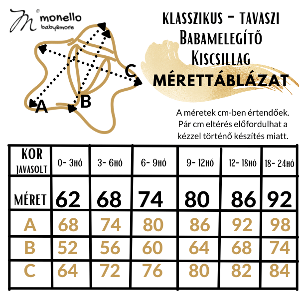Monello-Latte Klasszikus Babamelegítő Kiscsillag