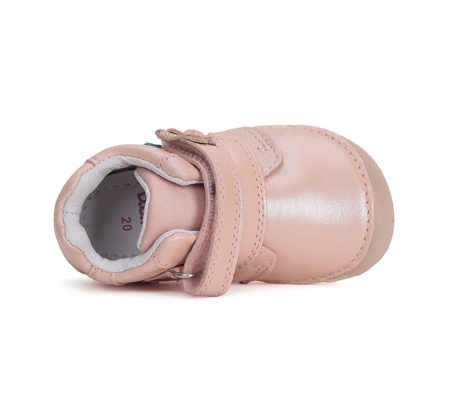 DD Step Little Girl Leather Shoes Pink Floral (S070-51171)