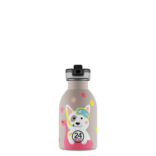 24BOTTLES Kids Urban 250ml rozsdamentes acél kulacs, Lucky Dog