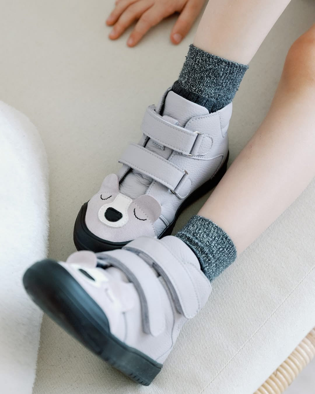 TD Shoes Őszi vízálló cipő-Lila macis